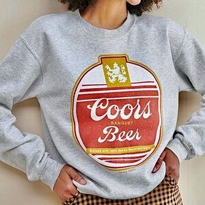 Junk Food Coors Beer Crew Neck Sweatshirt